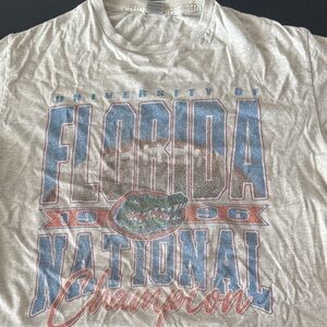 Gildan Florida National Champion Tee - White and Blue